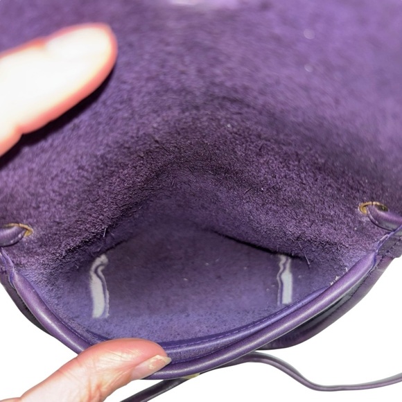 Coach | Rare Vintage Everett Crossbody 9934 | Eggplant Leather | 1995 | Mini Bag - Picture 11 of 14